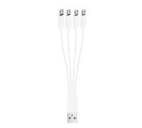 Wegiwuca Cavo di ricarica USB multicharging per tablet e smartphone Stay powereds Up All Day Long Splitter Cable 20 cm/150 cm