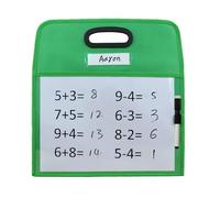 Wegiwuca Scrivi e pulisci lavagna da disegno con tasca per pennelli asciutti per insegnare ai bambini tasche trasparenti riutilizzabili cancellabili a secco per lavagna bianca sacchetti di stoccaggio