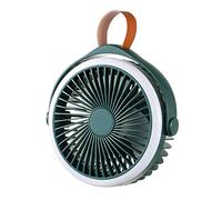 Wegiwuca Ventilatore da soffitto portatile con LED 2400 mAh ricaricabile ventilatore da campeggio ventilatore a 4 velocità per tende per auto