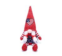 Wegiwuca Veterans Day Gnomi Peluche Stella Scandinavi Tomtes Coppia Elfi Decorazioni Stella A Strisce Plushie Ornamet