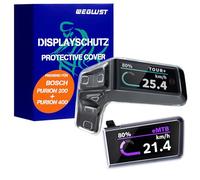 WEGLUST Custodia protettiva per display Bosch Purion 200, per e-bike, trasparente e impermeabile, protezione antiurto e antigraffio (Purion 200 + 400)