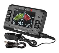 Wegrower Accordatore metronomo ricaricabile 3 in 1 digitale per chitarra, basso, violino, ukulele e cromatico, clarinetto, tromba, flauto, accordatori per tutti gli strumenti