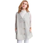 WEHAM Gilet Anti-Radiazioni EMF 5G, Grembiule da Lavoro per maternità, Tunica Protettiva in Tessuto Argentato con Protezione RFID e WiFi,Grigio,3XL