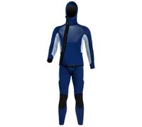 WEHAM Muta Calda in Neoprene da 5 mm per Uomo, Muta da Sub Spessa Divisa, Snorkeling Profondo, Surf, Nuoto, Muta Fredda e bagnata,Blu,L