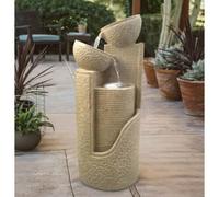 Wehmann Dubai Solar-Brunnen Etagenbrunnen con LED e pompa, 80 cm