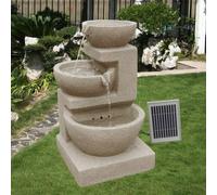Wehmann Eden Solarbrunnen A Cascata a Livelli con LED, Telecomando
