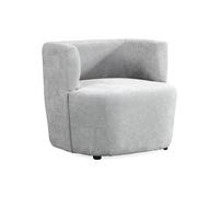 WeHome - Poltroncina Salotto In Tessuto E Poltrona Teddy Poltrona Salotto Moderna Con Schiuma 35d, Poltrona Design Moderno Soggiorno, Poltrona Singola Camera Da Letto (Tessuto, Grigio Chiaro)