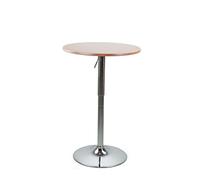 WeHome - Tavolo Bar, Tavolino Alto, Tavolino Da Salotto Regolabile In Altezza, Tavolo Quadrato O Tavolo Rotondo, Tavolo Cucina Disponibile In Diversi Colori (Brown, Rotondo)
