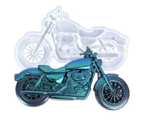 Wehous Stampo in silicone unico a forma di moto, 3D, in resina epossidica, vintage, da appendere alla parete, decorazione per la casa, per torte, fondente, cioccolato, auto, veicoli, accessori in