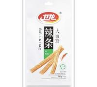 Wei Long Big La tiao - Snack Piccante Cinese | 1 Busta da 106 g | Bastoncini Croccanti al Peperoncino | Gusto Hot & Spicy | Street Food Tradizionale Cinese