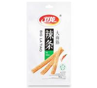 Wei Long Big La tiao - Snack Piccante Cinese | 1 Busta da 106 g | Bastoncini Croccanti al Peperoncino | Gusto Hot & Spicy | Street Food Tradizionale Cinese