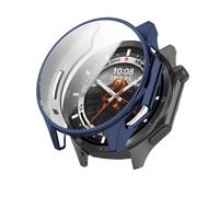 Wei Shuqiang Custodia in TPU e vetro temperato for orologio X2 / X3(Midnight Blue,For Oppo Watch X2)