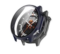 Wei Shuqiang Custodia in TPU e vetro temperato for orologio X2 / X3(PC Ink blue,For Oppo Watch X2)
