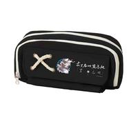 Wei Wu Xian Anime Astuccio 3D Stampa a doppio strato LAN Wang Ji Scatola di Cancelleria Grande Capacità Forniture scolastiche Cancelleria Studenti, Nero (tipo 4), 20 x 11 x 5.5 cm, Astuccio