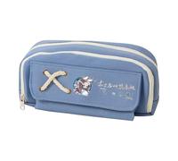 Wei Wu Xian Anime Astuccio 3D Stampa a doppio strato LAN Wang Ji Scatola di Cancelleria Grande Capacità Forniture scolastiche Cancelleria Studenti, Blu (tipo 4), 20 x 11 x 5.5 cm, Astuccio
