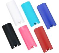 WEIAIFecy Coperchio posteriore per batteria per telecomando Wii, maniglia per controller di gioco (rosso)