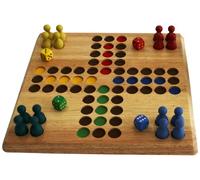 Gioco Ludo - 35x35 Cm - Con Aree Incavate - Legno