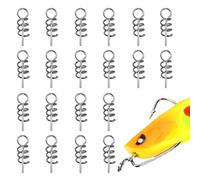 Weichköderfeder, Fischerköder Springschloss | Weichköder Köder Spring Twist Lock | Fischereischraube Fester Verriegelung, Hakenstift Fishing -Ausrüstung Für Angelliebhaber Angler, 20 Stücke