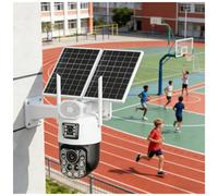 WEICNE Telecamere di Sicurezza Solari, con Connessione App PRO, Audio Bidirezionale, Sistemi di Sicurezza Domestica 6 MP HD, Utilizzo della Rete 4g, con/Senza Scheda SD 36xzoom+64GBSD