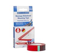 WEICON 14100319-16 Adesivo per Assemblaggio trasparente/nastro biadesivo/extra forte/aderisce su vetro metallo plastica/per auto outdoor zanzariere finestre, 1