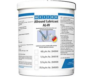 Weicon Allround Lubricant Al-W 1 Kg, Grasso Ad Alte Prestazioni e a Lungo Termine Commos2, Nero