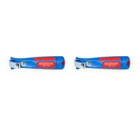 WEICON Coltelli per cavi No. 4 | 16, spelafili per spelare cavi tondi, blu|rosso, 140mm