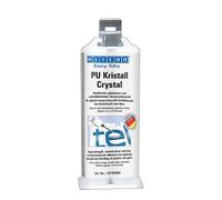 WEICON Easy-Mix PU Cristal Resina Epossidica Bicomponente Adesivo per Metalli Grigio Scuro