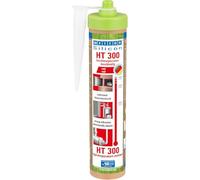 WEICON Green Tube Silicon HT 300, colla per cavi di tenuta, stufa e camino, cartuccia sostenibile, rosso
