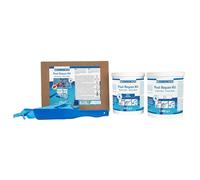 WEICON Kit di Riparazione per Piscina, Piastrelle e Mosaico, Adesivo Epossidico Bianco Pastoso, Asciugatura Rapida anche sott'Acqua