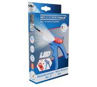 WEICON Pinza spelafili n. 5 LED, spelafili di precisione da 0,2 a 6 mm², LED con 3 livelli di luminosità, per aree di lavoro scure