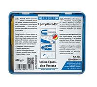 WEICON Resina epossidica pastosa 400 g composto per riparazioni universale impastabile in un pacchetto completo