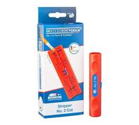 WEICON Stripper No. 2 Cat - Spelatura di cavi dati PCV e cavi tondi, blu,rosso