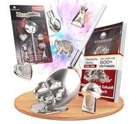 WEIDEBACH Version 2025 - Set di 6 statuette, alternativa al piombo, con libro con oltre 500 interpretazioni, non tossico in peltro come gioco di Capodanno, set di colata ecologica, Capodanno