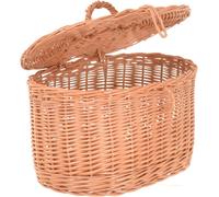 Weiden-Kosmetikkorb con Coperchio - Cestino Conservazione Di A,