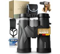 Weidenberger Binocolo 12 x 42, [Vincitore del test] binocolo in magnesio con riempimento nitrogeno e impermeabile, per adulti, Prisma HD BAK4 + obiettivo FMC, adatto anche per portatori di occhiali