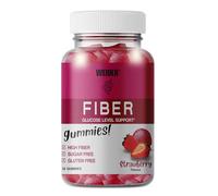 Weider Fiber Gummies (36 Caramelle Gommose) Gusto Fragola. Caramelle con 6g di Fibra Solubile Fibersol/porzione, Aiuta la Digestione e al Controllo della Glicemia. Senza Zucchero, Senza Glutine.
