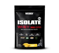 Weider Isolate Whey 100CFM (420g) Gusto Banana, 24g Isolato di Proteine del Siero di Latte/porzione, Con Enzimi, Senza Zuccheri Aggiunti, 14 porzioni