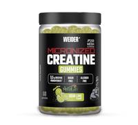 Weider Micronized Creatine Gummies + AstraGin® (60 caramelle gommose) gusto Lime Acido, 3,5g Creatina Monoidrato 200 MESH/porzione, Certificato Laboratorio UE, Aumento delle prestazioni fisiche