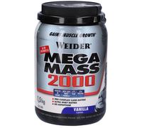 Weider Super Mega Mass 2000 Vaniglia 1,5 Kg 1500 g Polvere per soluzio