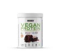 Weider Vegan Protein (300g) Gusto Brownie. Proteine Vegane 21g/dose isolate di piselli e riso, Con Vitamina B12 e Stevia, Senza Glutine, Senza Zucchero, Contenitore 50% Riciclato, 100% Riciclabile
