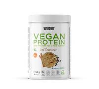 Weider Vegan Protein (540g) Gusto Cappuccino. Proteine Vegane 23g/dose | Proteina di piselli (pisano) 100% vegetale + riso, vitamina B12, fibra di acacia, stevia, senza zucchero, senza glutine