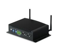 WEIDIAN Fanless PC Mini PC Industriale Win 11 Pro 64GB RAM 1TB SSD Core i7 10810U Mini Computer 2HD DP, GPIO, WiFi5 BT, 6USB, 2x RS232/422/485 Computer industriale Supporto RAID, Wake On Lan