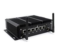 WEIDIAN Firewall PC Micro Appliance 2.5G, Fanless Computer 6 x 2.5GbE I225-V Port, Industrial PC Core i5-8260U, HD, USB3.0, WiFi, SIM Slot, RS232 COM, RJ45 COM, OPNsense (4GB RAM 512GB SSD)