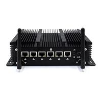 WEIDIAN Firewall PC Micro Appliance 2.5G, Fanless Computer 6 x 2.5GbE I225-V Port, Industrial PC Core i3-8140U, HD, USB3.0, WiFi, SIM Slot, Compatible With OPNsense etc (8GB RAM 256GB SSD)