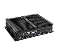 WEIDIAN Mini PC Industriale, Mini PC Senza Ventilatore Core i5-8250U, HD, DP, EDP Triple Display Output, Dual NIC, 4USB2.0, 4USB3.0, 6RS232 COM, LPT, WiFi, BT, Win 11 (32GB DDR4 RAM 512GB SSD 2TB HDD)