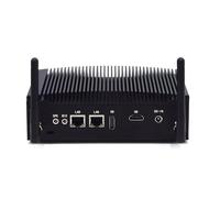 WEIDIAN PC Fanless Mini PC Industriale Win 11 Pro i5, 16GB RAM 256GB SSD Core i5 8350U Computer Industriale 2HD, 2x RS232, 8USB, 2x RJ45 LAN, Auto Power On, Fanless i5 per Business School Home