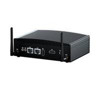 WEIDIAN PC Senza Ventola Core i3 6175U, Computer Industriale 8GB DDR4 128GB SSD, Linux Win 10 Fanless PC 4K 2HD, 2x RS232, 8USB, 2x RJ45 LAN, Supporto Auto Power On, 7x24 Operation