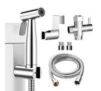 WEIDMAX Spruzzatore per Bidet Tenuto in Mano Kit Doccetta per Bidet WC in Acciaio Inossidabile Stoffa Portatile Spruzzatore per Doccia a Prova di Ruggine per l'igiene Personale