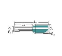 WEIDMLLER 9004360000 CAPOCORDA 2.5 MM PARZIALMENTE ISOLATO BLU 500 PZ