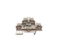 Weidmüller 1690020000, Morsetto per guida DIN Doppio Beige scuro